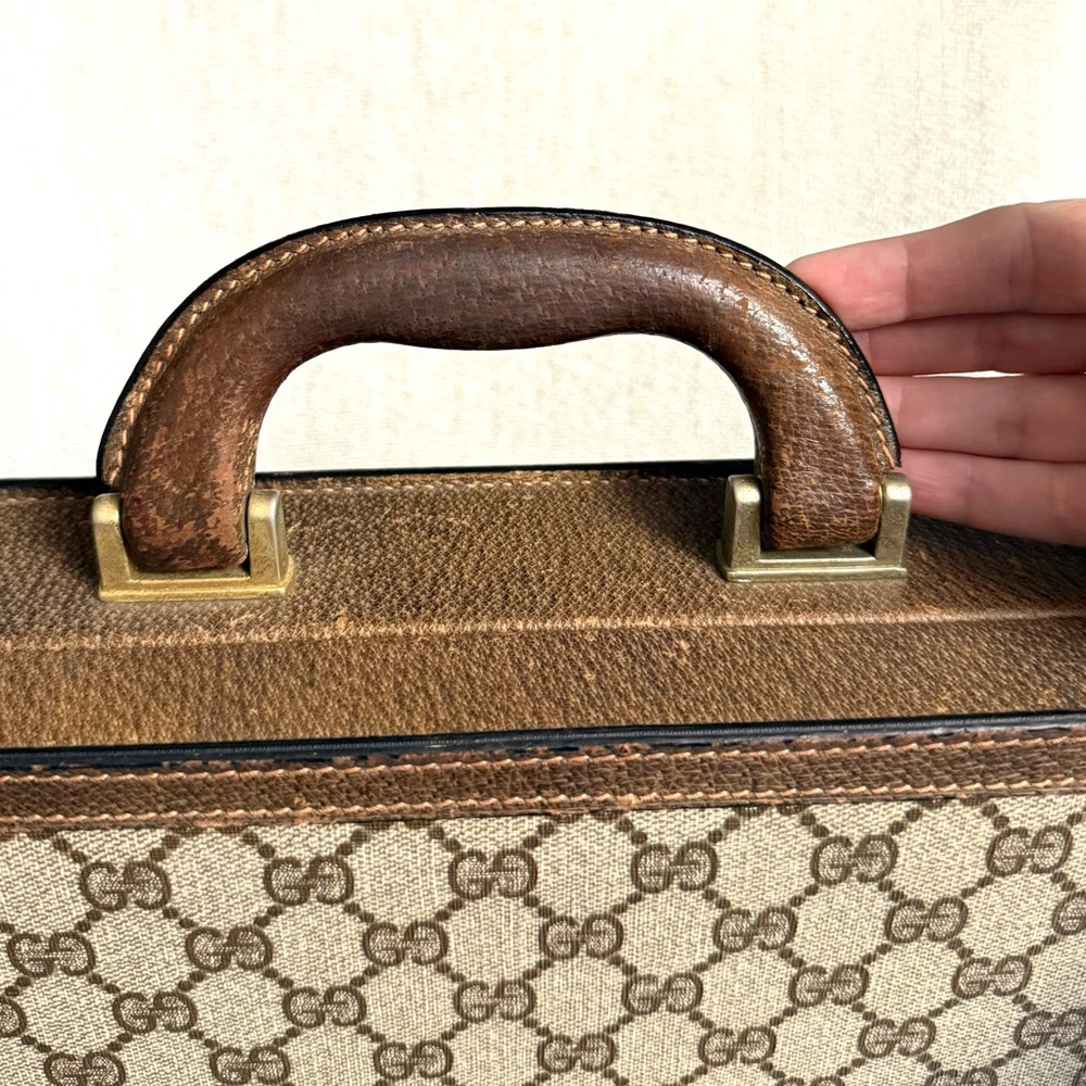 Gucci authentic vintage small trunk supreme coated canvas document case - Picture 5 of 16